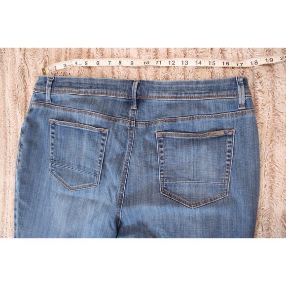 Chicos So Slimming Girlfriend Crop Jeans Chicos Sz Blue Jeans, nice - Picture 14 of 14